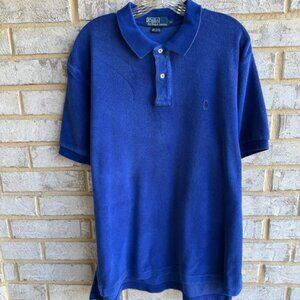 Polo Ralph Lauren Short Sleeve Blue Pullover Polo Shirt Men's Size XL